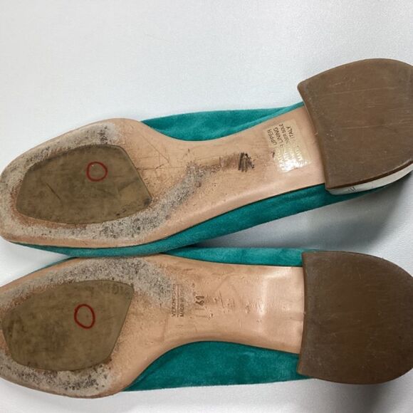 AGL Turquoise Green Suede Loafers‎ Women’s EU 41 / US 10 Classic Slip-On Shoe - Picture 12 of 16